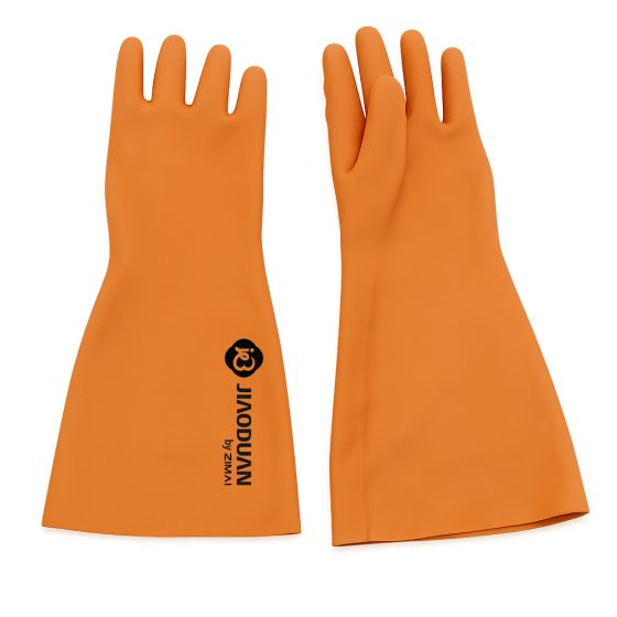 Latex Gauntlet Gloves