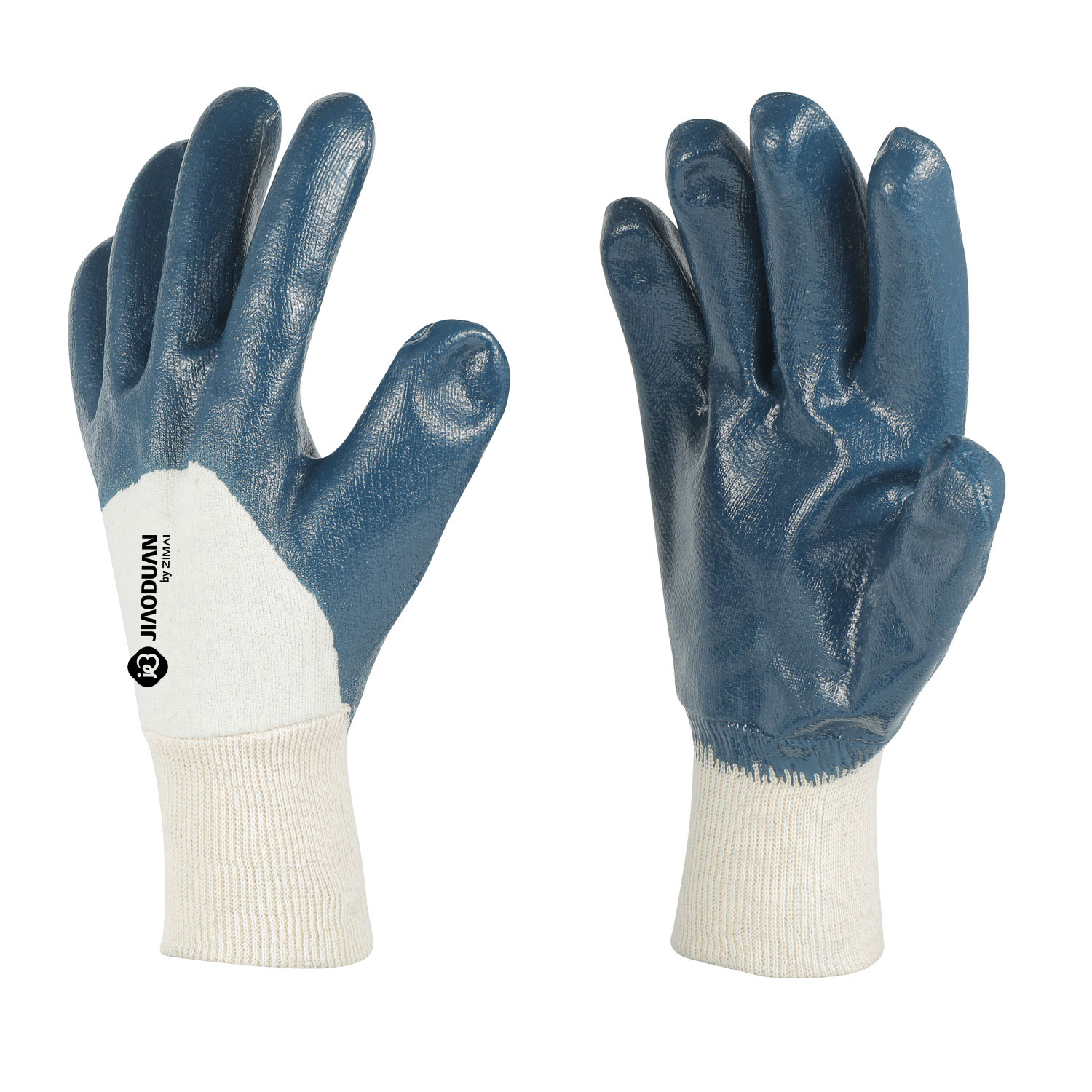 10110  Blue NBR 3/4 Coated Gloves