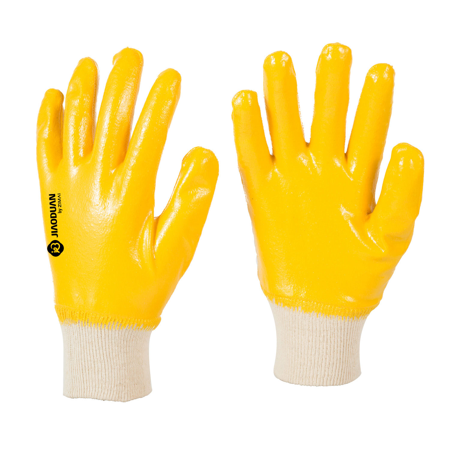 10140 Yellow NBR Fully Coated Gloves