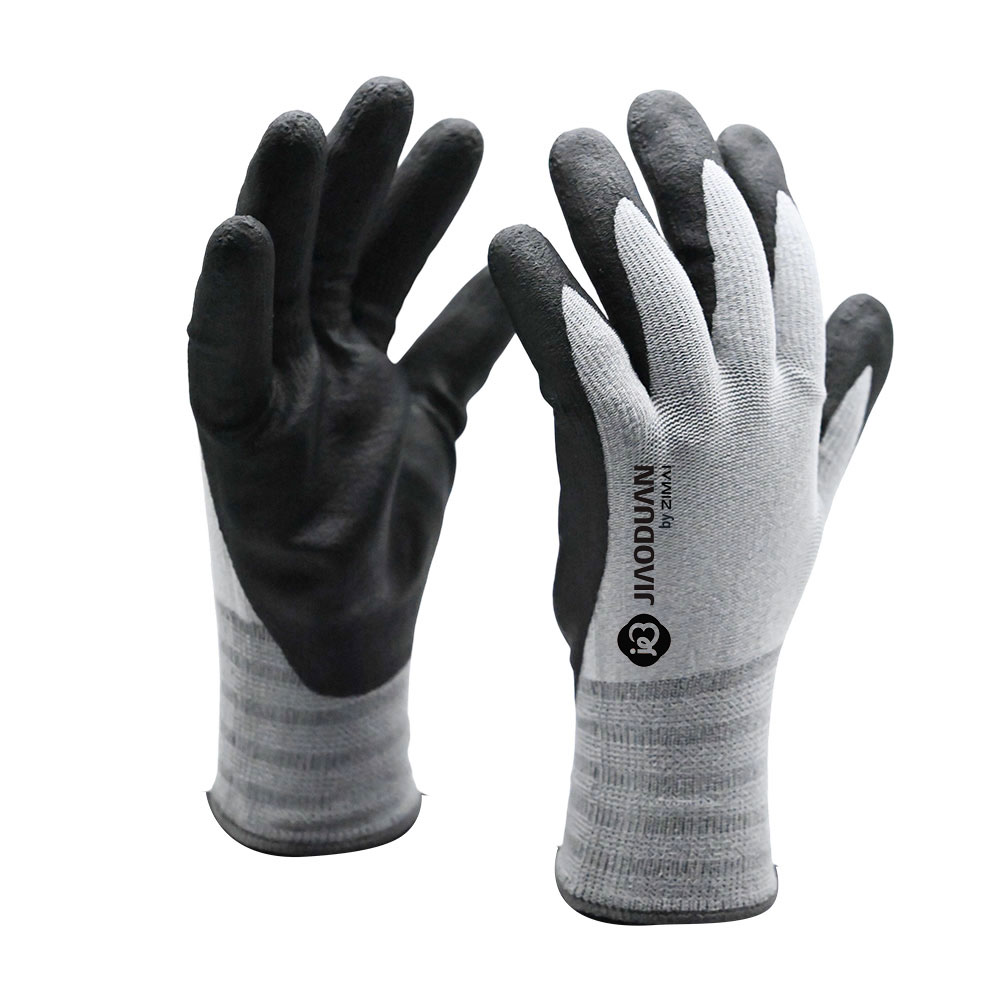 11225 قفازات مطلية بالنخيل من الرغوة الدقيقة NBR