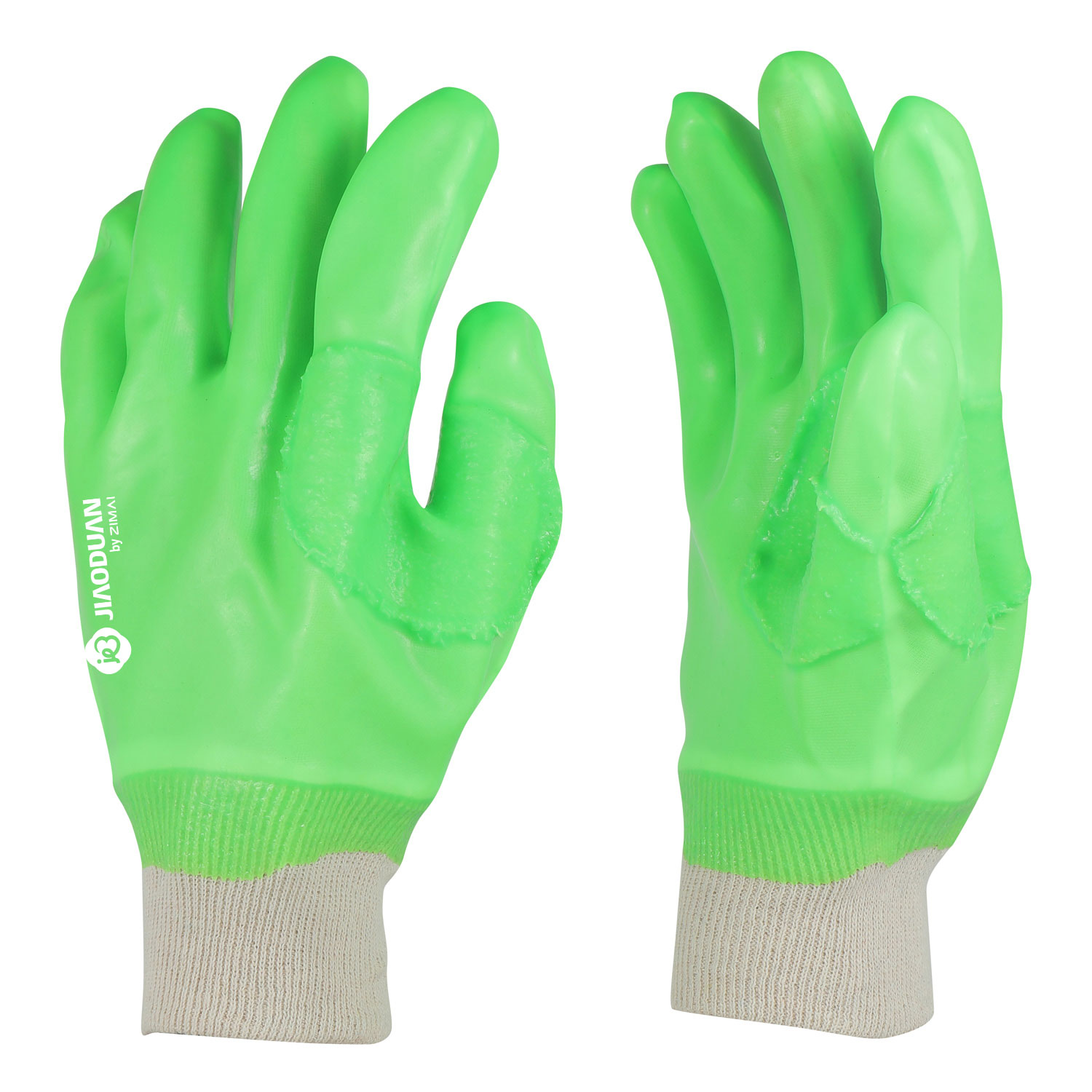 32170 Smooth Finish Green PVC Fully Coated Gloves