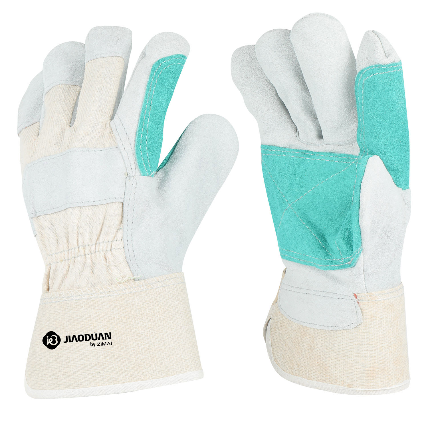 44130 Luvas de couro dividido de vaca