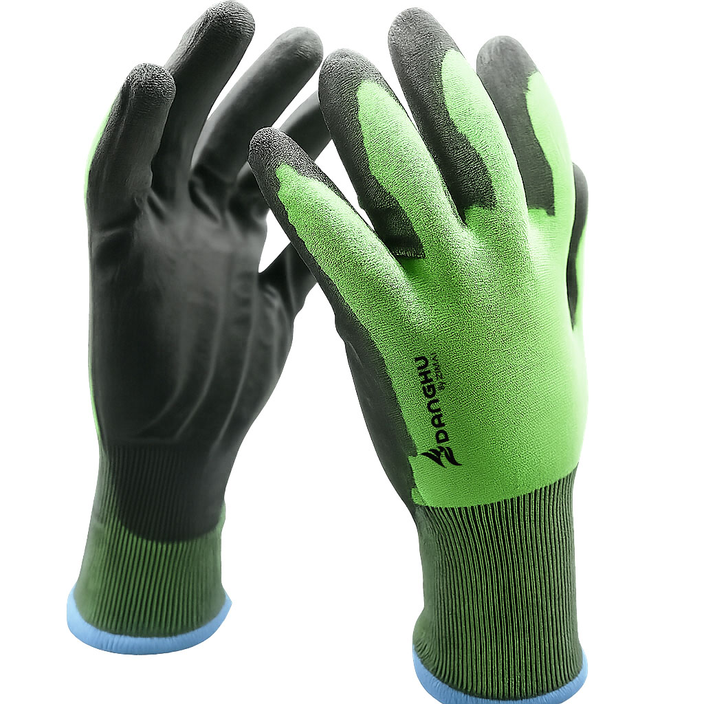 70418 Touch Screen Anti -Cut PU Coated Gloves