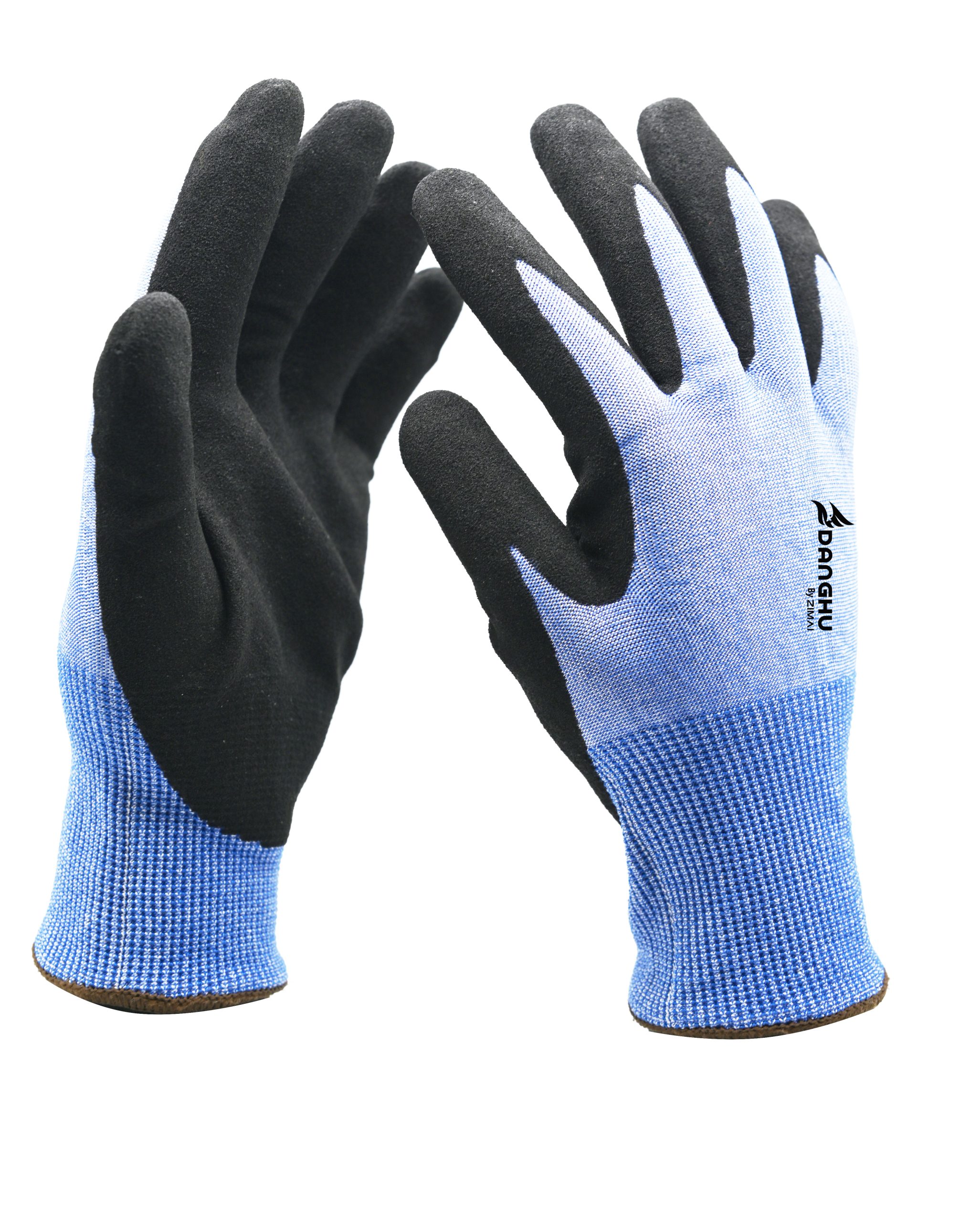 71037  Touch Screen Anti -Cut Sandy NBR Coated Gloves
