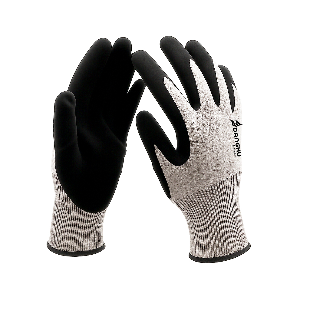 71038 タッチスクリーンアンチカットサンディNBRコーティンググローブ