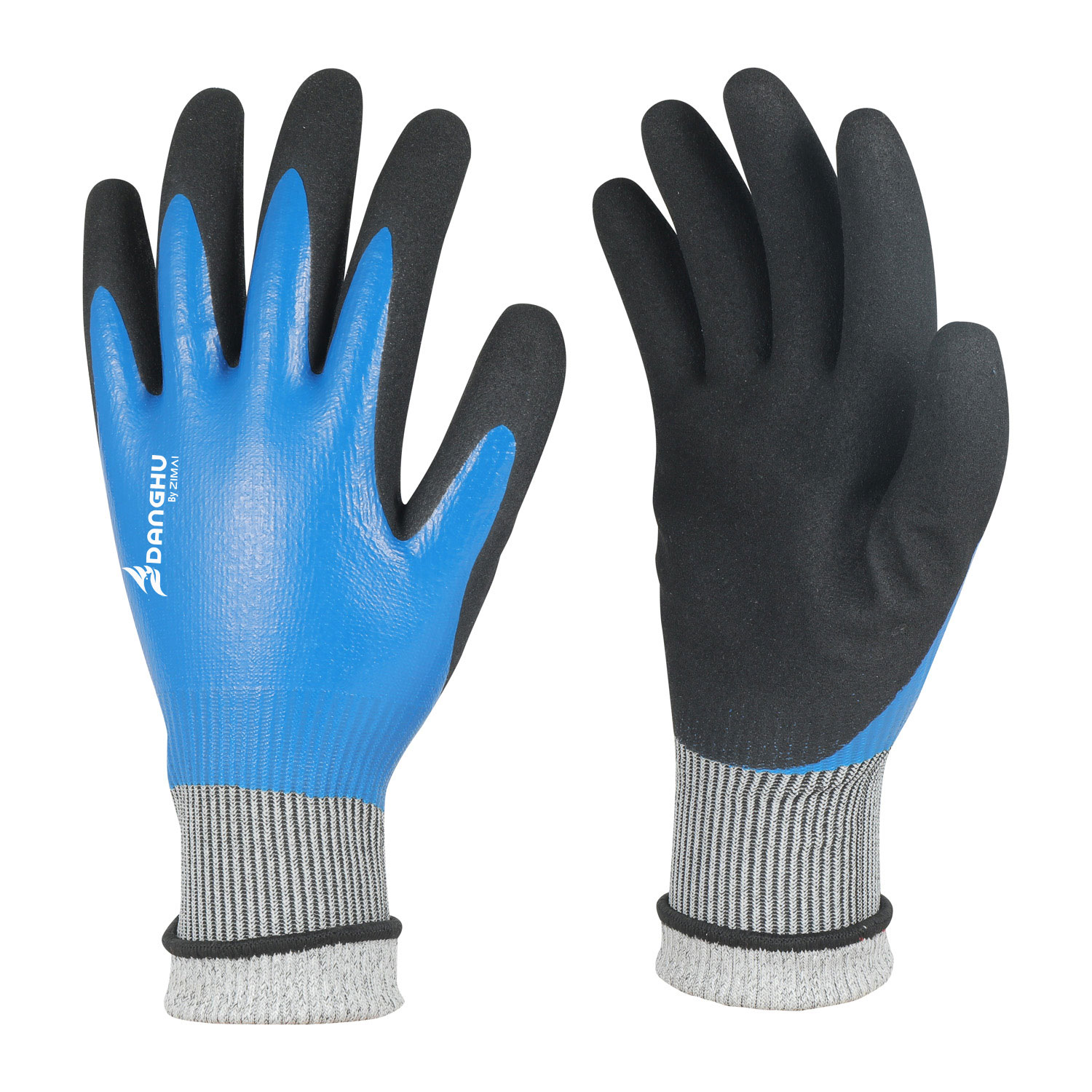 71613  Anti -Cut Sandy NBR Fully Coated Gloves