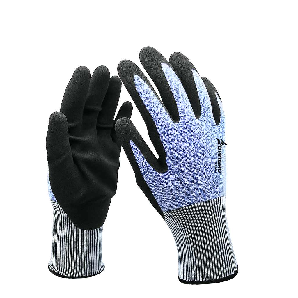 71625 Touch Screen Anti -Cut Sandy NBR Coated Gloves