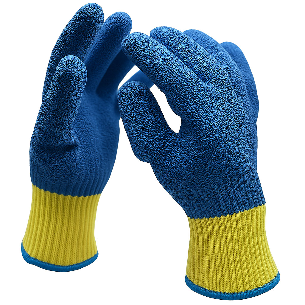 75510  Gants entièrement enduits de latex aramide