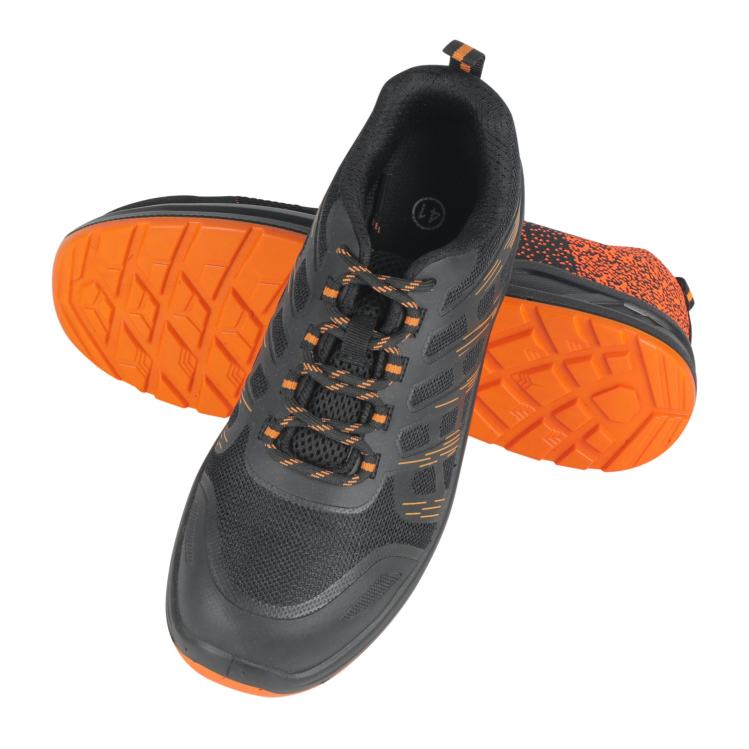 Chaussures de sécurité à injection PU Flyknitting E9618