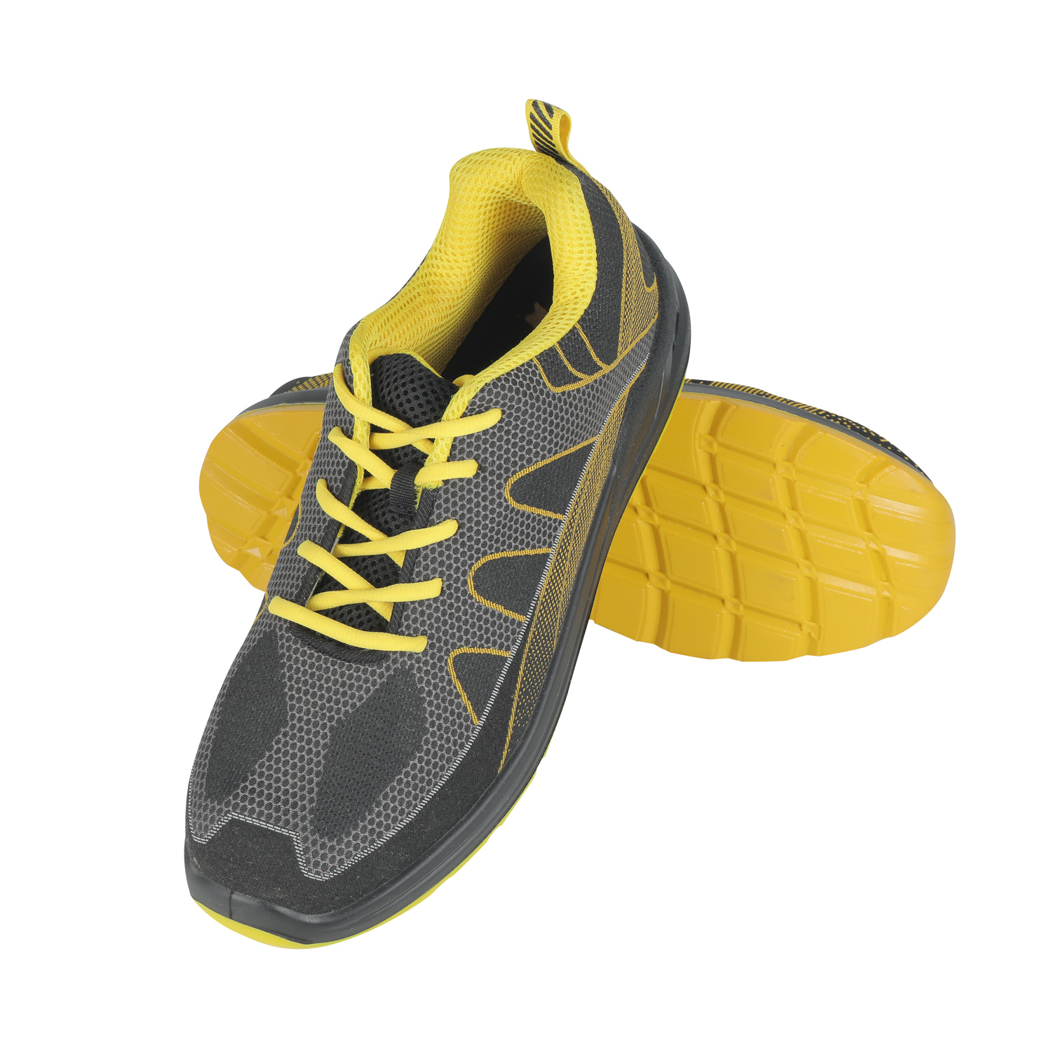 E9716 Flyknitting PU Injection Safety Shoes