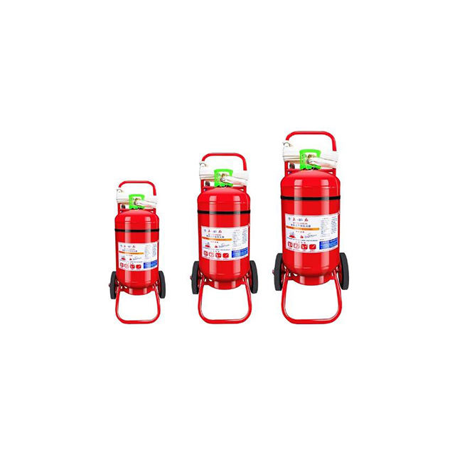 FE110 طفاية حريق بودرة كيميائية جافة من تروللي ABC