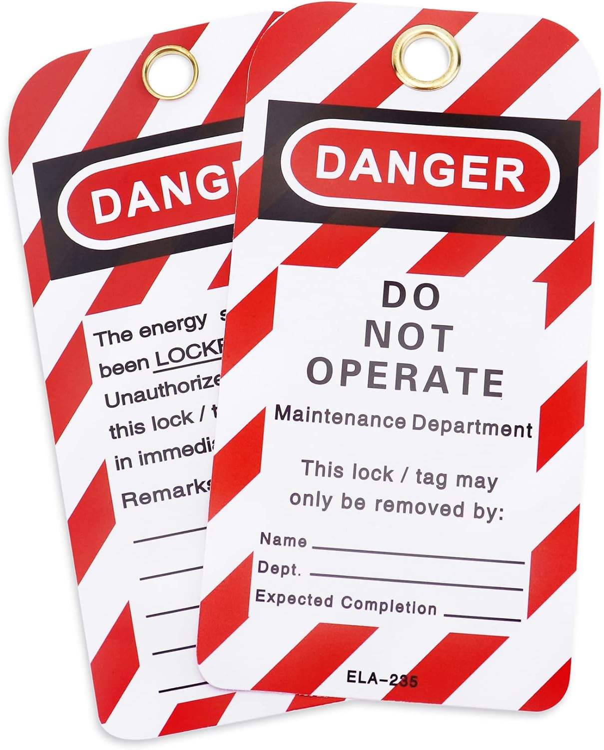 LK007 Safety Lockout Tags