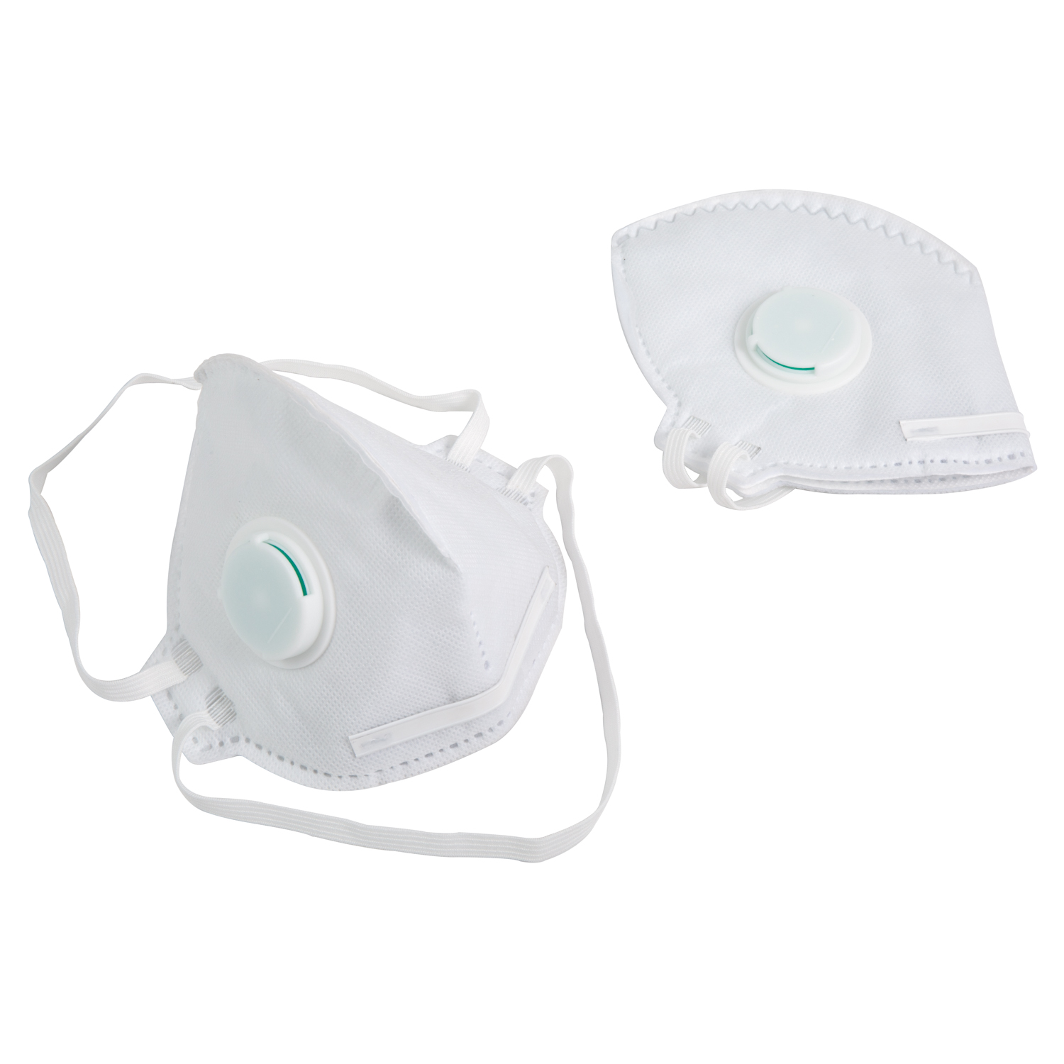 RF300V Valved Vertical Fold Flat Face Mask