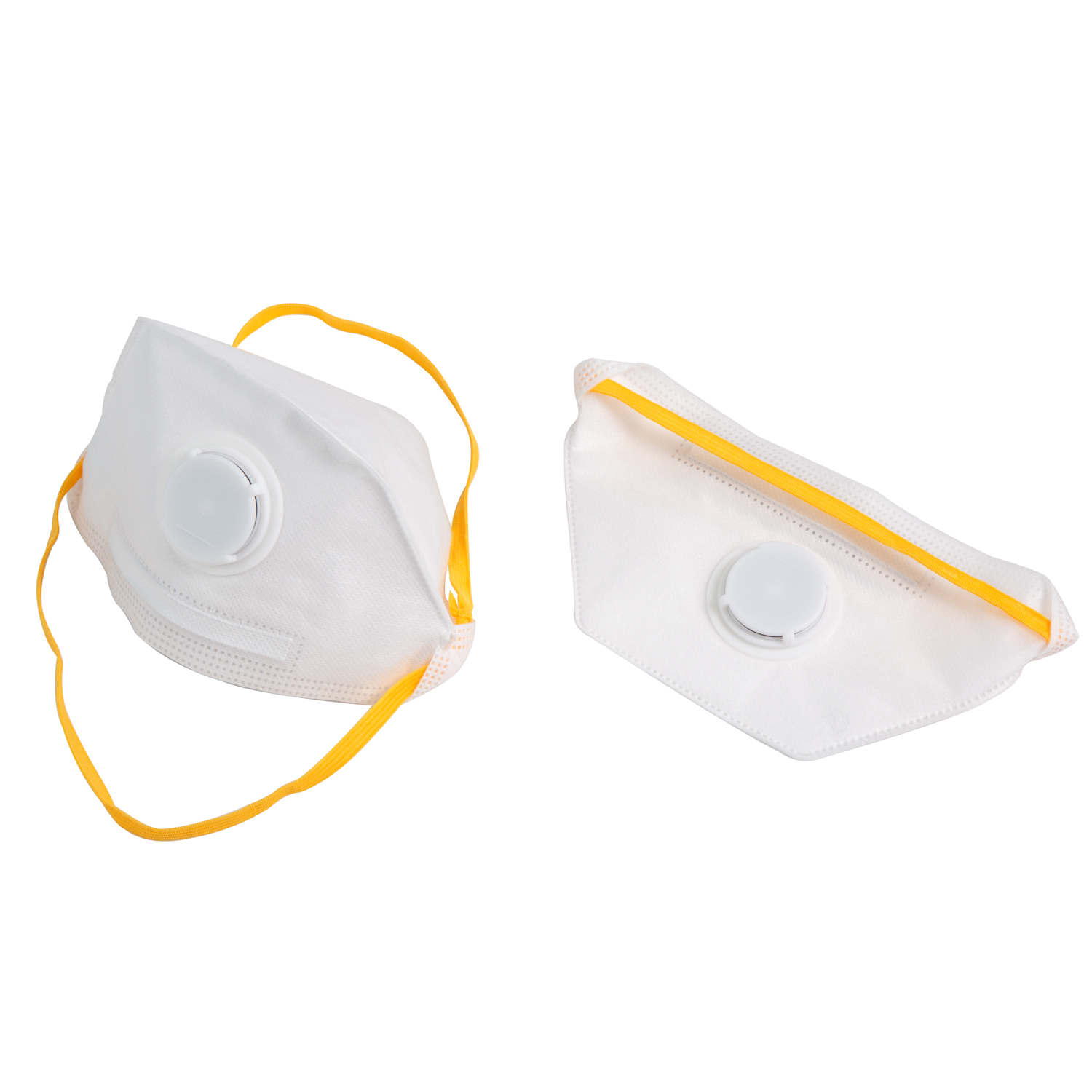RF310V Valved Horizontal Fold Flat Face Mask