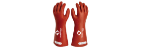 rubber insulating gloves